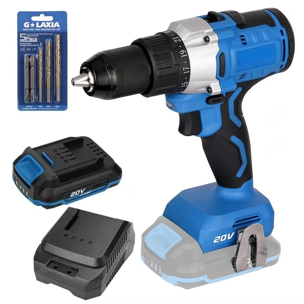 

2 Speed Cordless Drill Impact Cordless Drill 20V Electric Impact 2 Speed Cordless Drill
