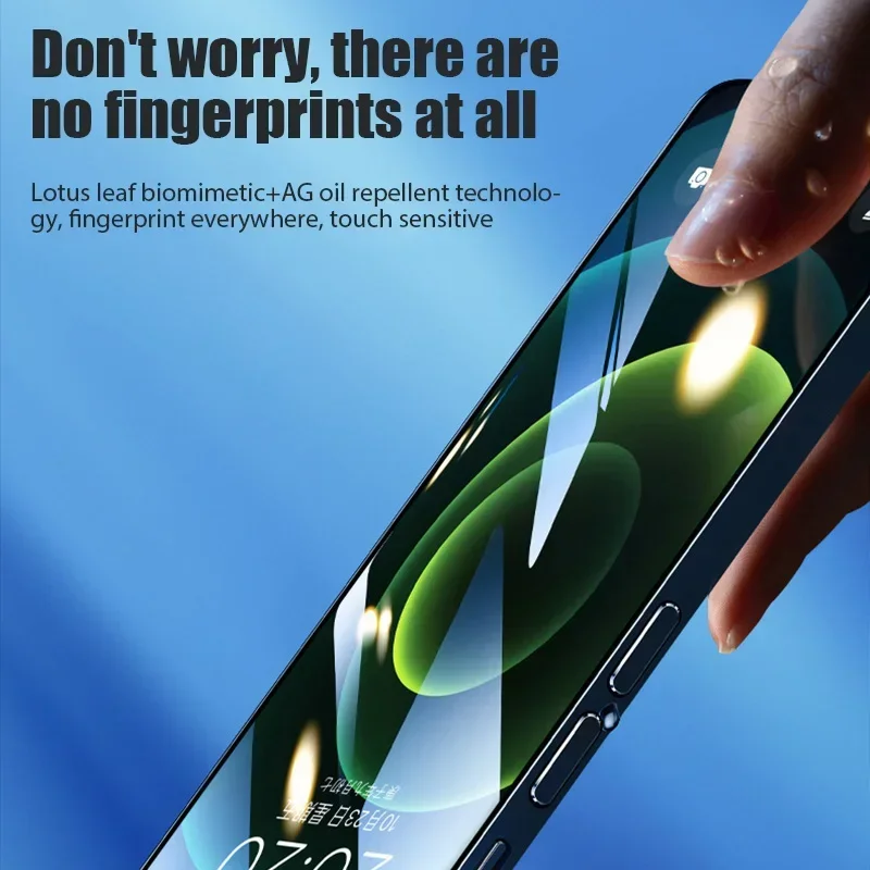 IPhone用スクリーンプロテクター,取り付けブラケット付きフルカバー強化ガラス,HD 15 pro max,14, 13, 12,11,15 plus