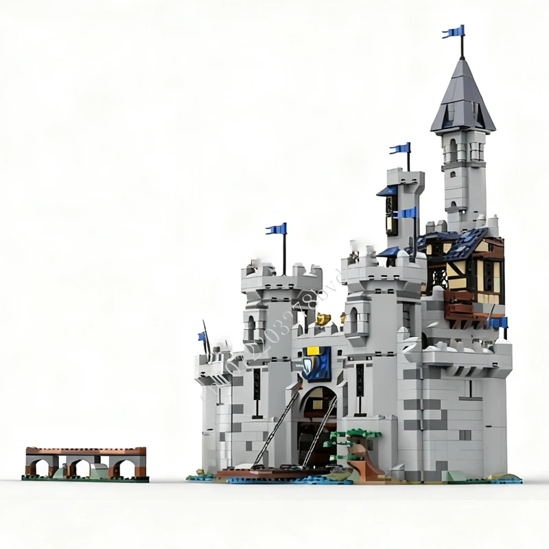 2350PCS MOC Medieval Castle Puzzle Horse Lord Castle Assembly Set Toy For Friends Christmas Holiday Toys Gift for Kids Ages