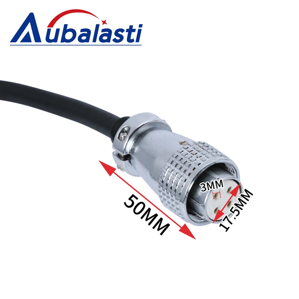 Aubalasti Aviation Plug for CNC Air  Water Cooled Spindle Motor HQD GDZ Series Connect the wire
