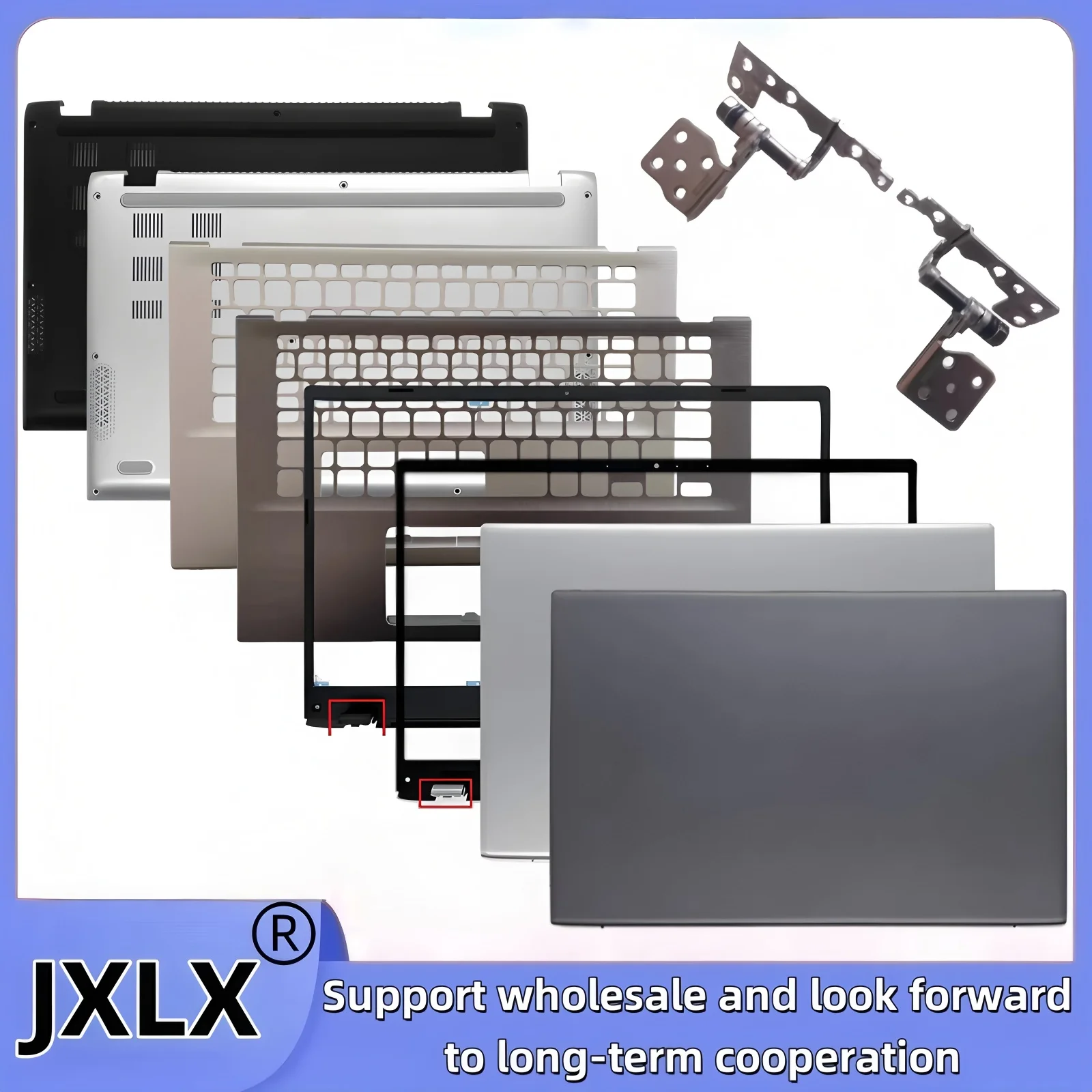 JXLX ®   ASUS VivoBook 14 X412 X412F V4000F ノートパソコン用 LCD バックカバー トップケース/フロントベゼルカバー/パームレストカバー/ボトムベースカバーの新製品