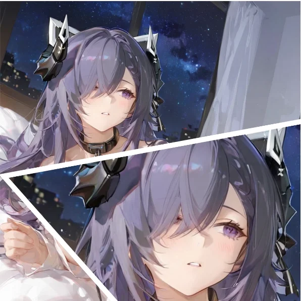 

Anime Azur Lane HDN Purple Heart Stand Figure Acrylic Model Plate Cosplay Collection Desktop Decor Gifts