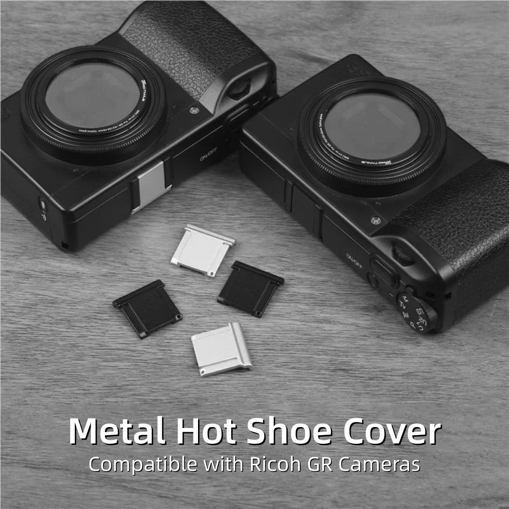 Metall-Kamera-Blitzschuhabdeckung Staubdichte Kappe Schutzkappe für Ricoh GR3 GRIII GR3X GR III GR 3X Fotografie DSLR Kamera Zubehör