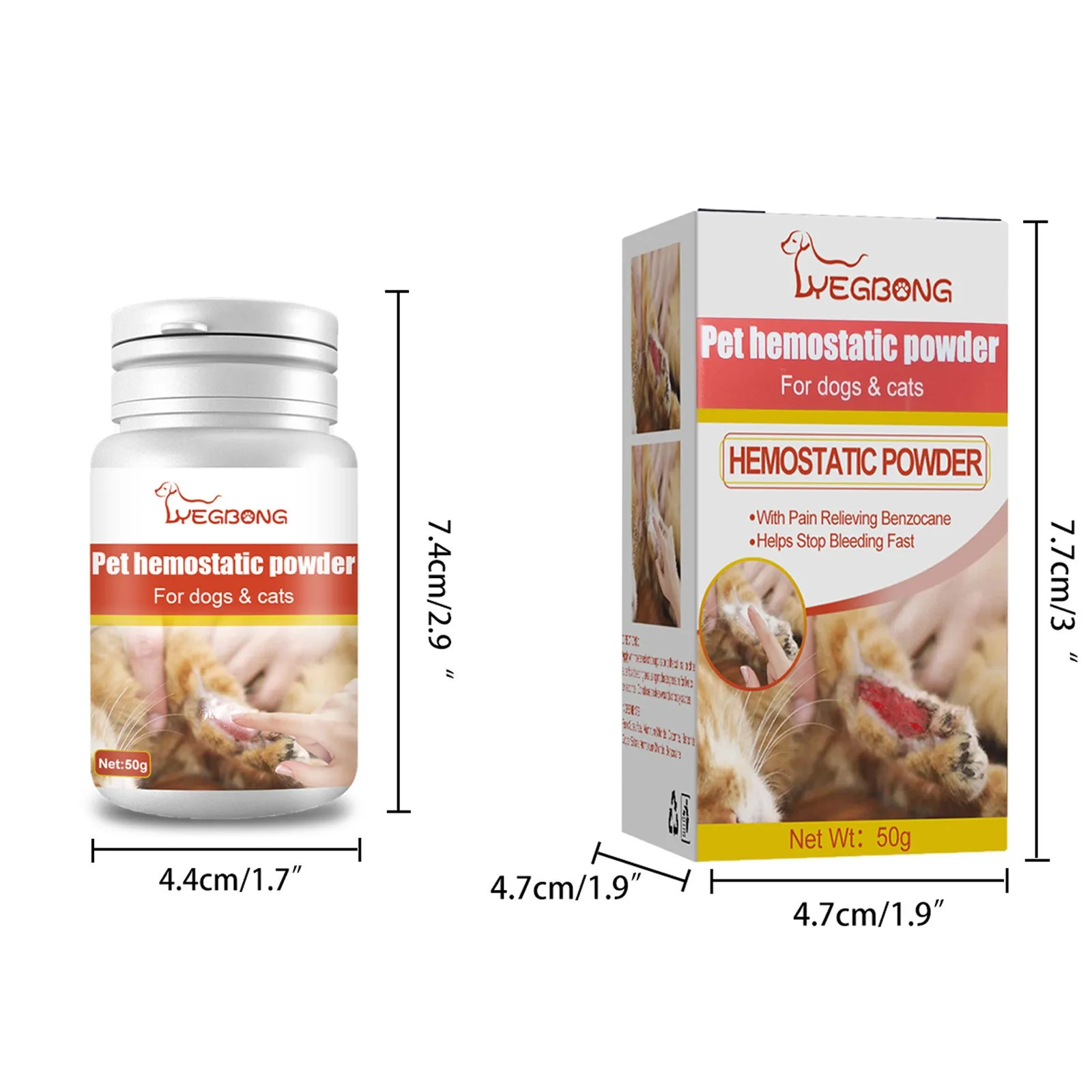 Pet Hemostatic Powder Wound Cleaning Hemostatic Powder Pet Wound  Powder