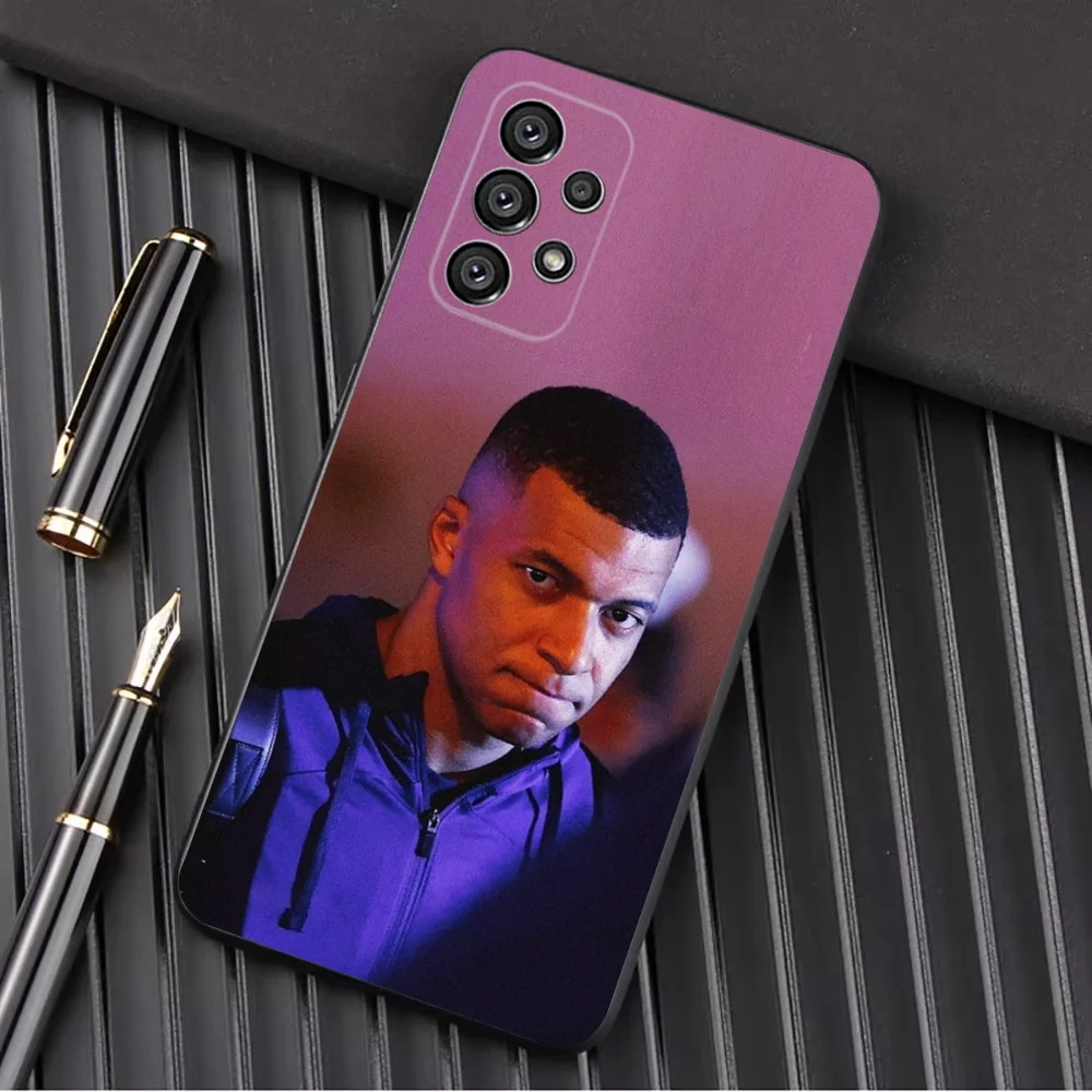 Football Star Cool M-MbappeS-S Phone Case For Samsung Galaxy A13,A21s,A22,A31,A32,A52,A53,A71,A80,A91 Soft Black Shell