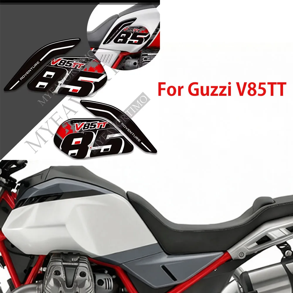 Fuel Tank Pad Sticker Motorcycle Tank Protector Decals Waterproof Moto Accessories  For Moto Guzzi V85TT V85 TT