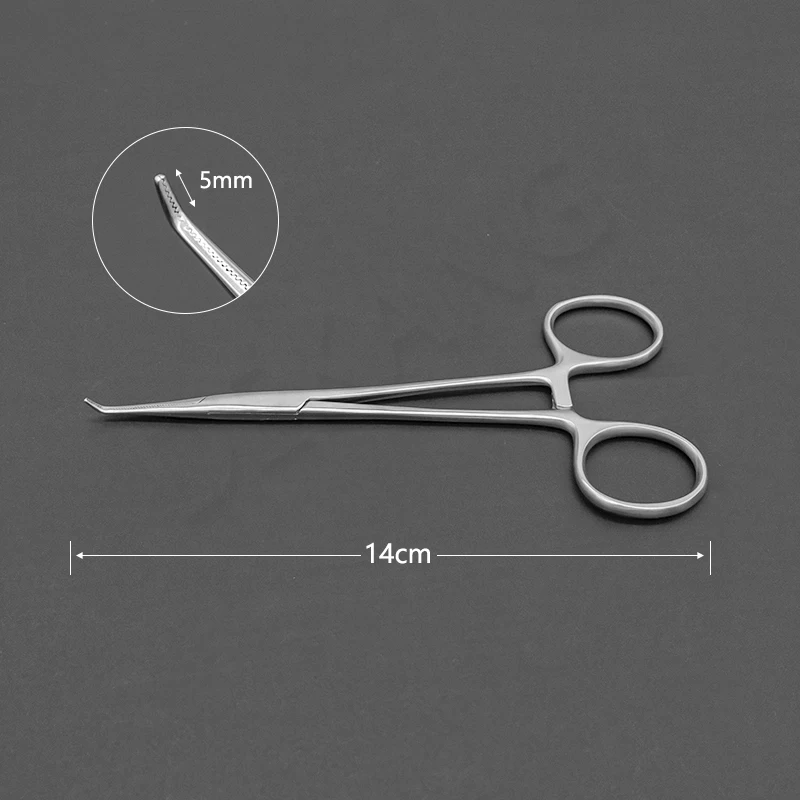 Ângulo Direito Hemostático Fórceps, Ligadura De Separação Vascular, Segurando Fórceps De Tecido, Cotovelo Fino