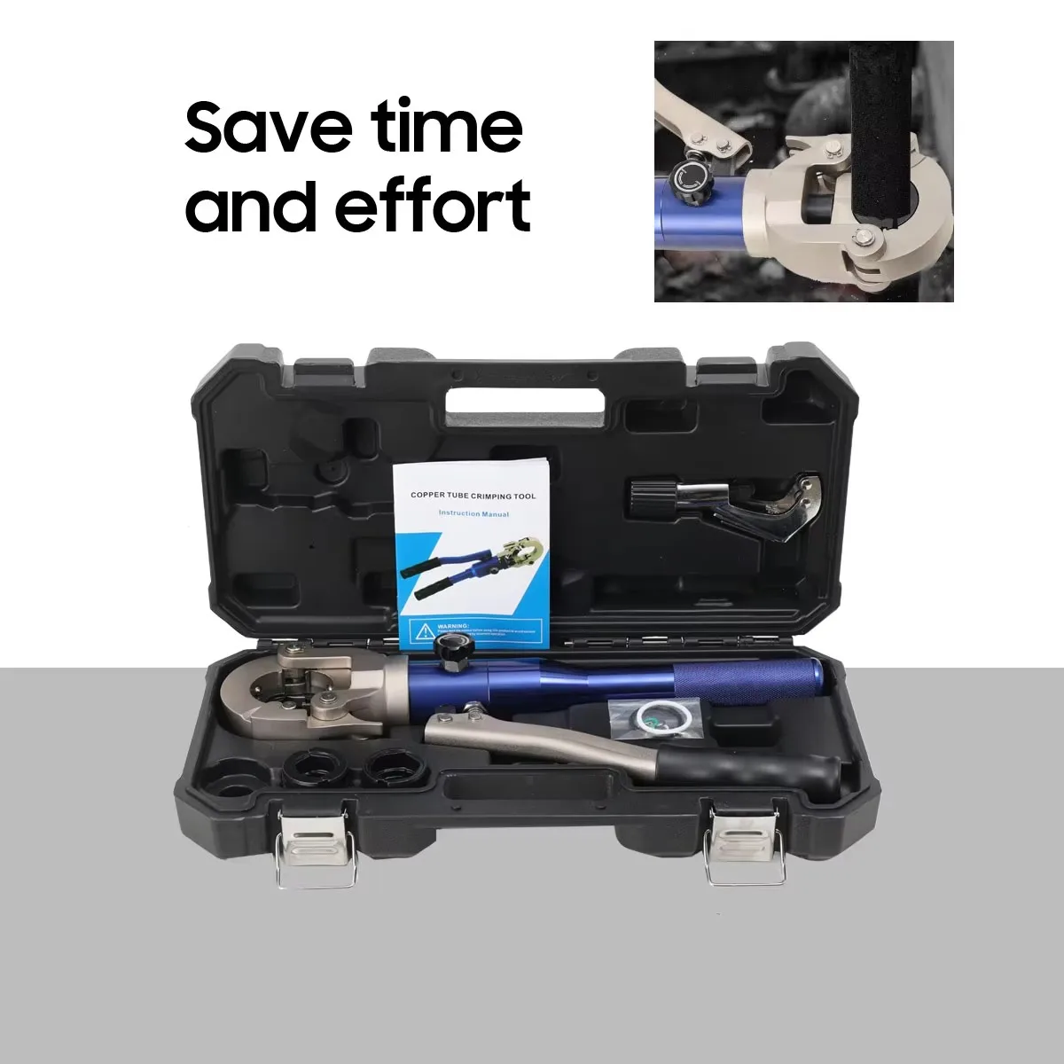 

Гидравлический пресс для труб, инструмент для обжима медных труб с насадками для медных труб диаметром 1/2, 3/4, 1 дюйм