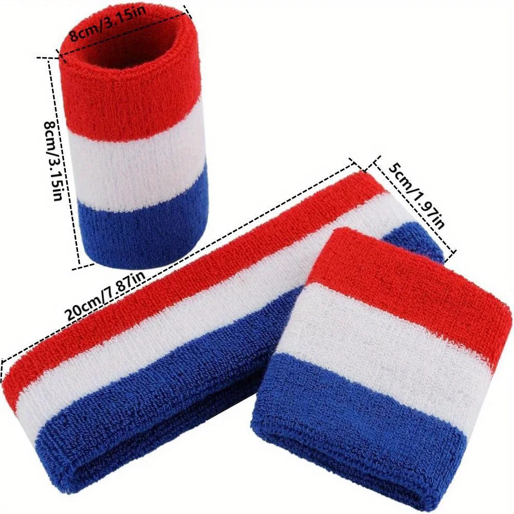 3pcs/pack Super Comfy Sports Sweatbands New Style Headbands/Wristbands for Women Men Girls Boys Gym Workout Yoga Foot