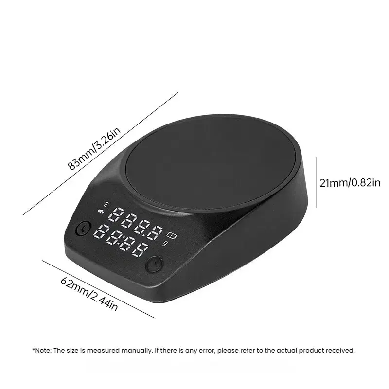 Mini Coffee Scale Electronic Italian Coffee Bean Scale Palm Size Timing Weighing Scale Home Kitchen Tool Coffee Bar Accessories