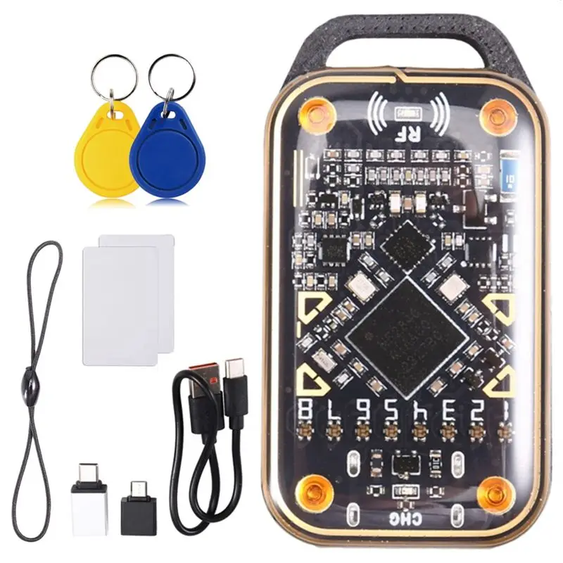 exquisite-upgrade-chameleon-ultra-smart-card-emulator-2xuid-keychain-card-rfid-smart-chip-reader-125k-1356m-card-duplicator