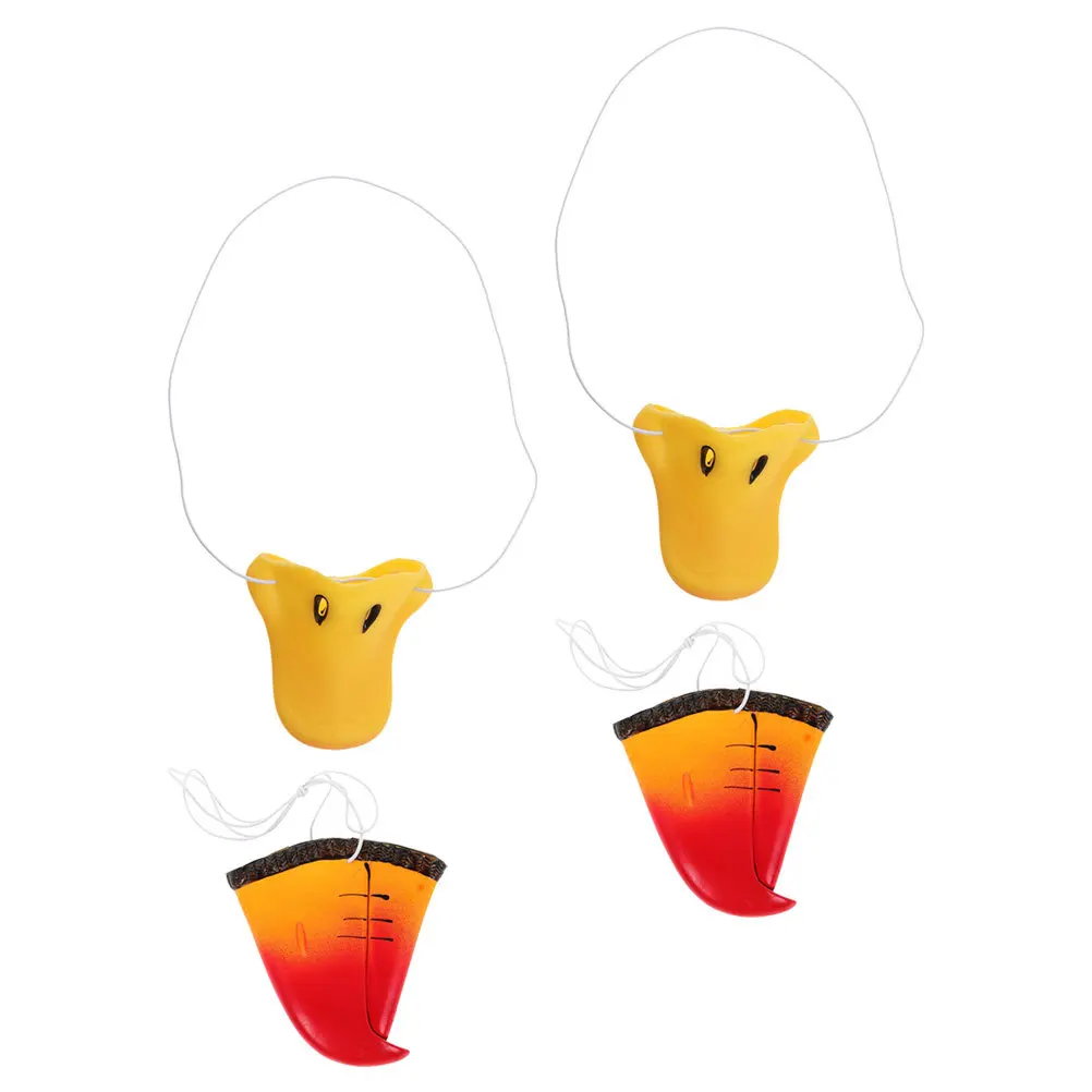 4 pçs pato papagaio bico festa cosplay tema animal decorações adereços duráveis máscara de mascote animal falso papagaio bico