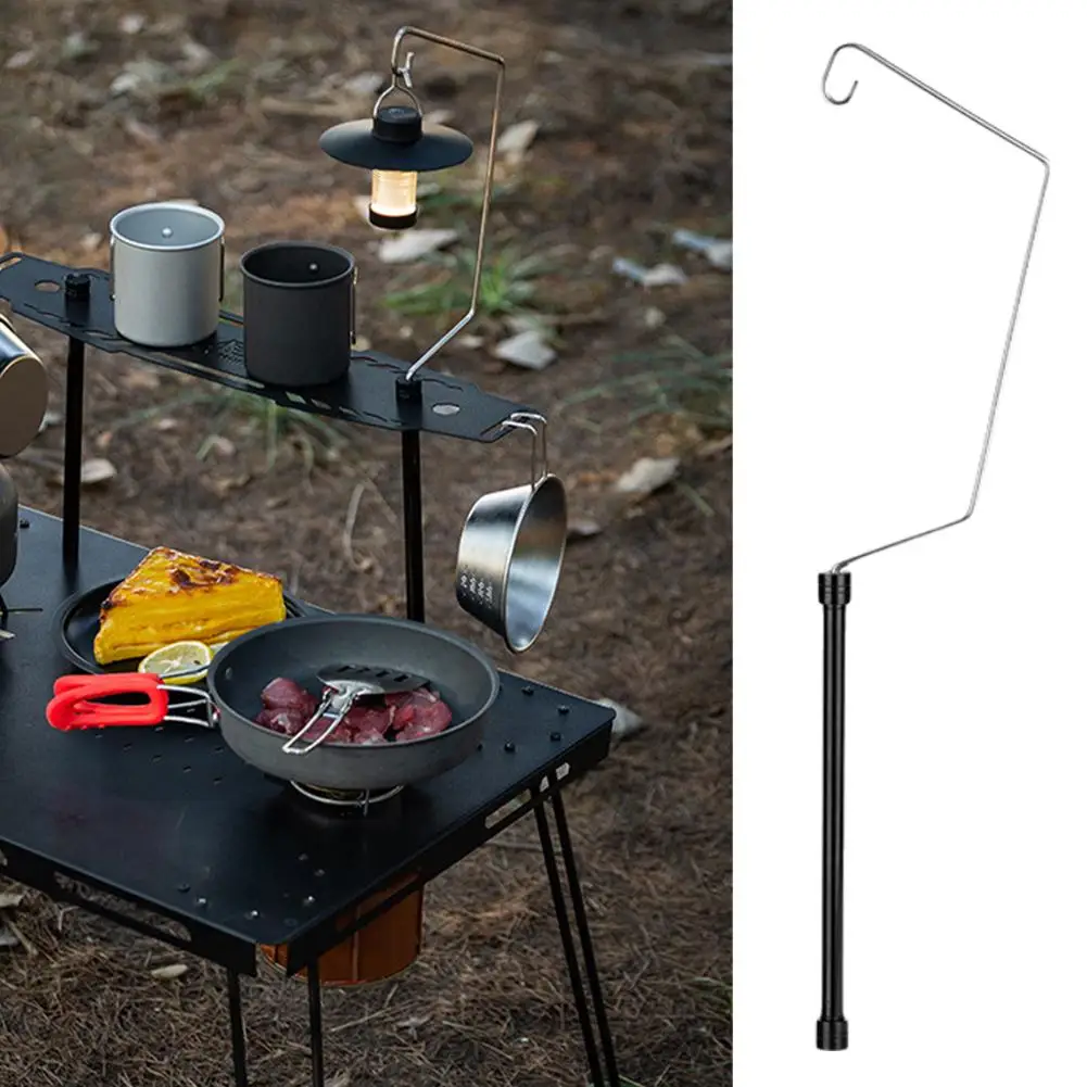 

Outdoor Camping Lamp Post Pole Hanging Light Fixing Stand Hiking Outdoor Lantern Portable Ultra Stand Lightweight Q6x7