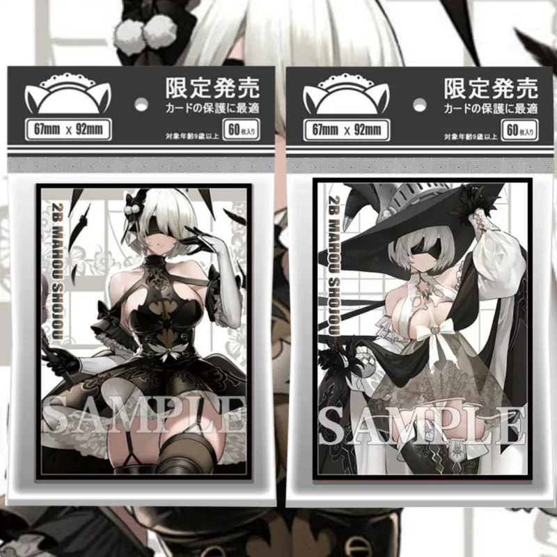 

60pcs/Set Cards Sleeves Anime NieR Automata 2B Self Made Anime Game Characters Collect Protector Album Binder Sexy DIY Toys Gift