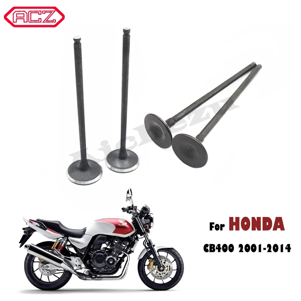 Motorcycle Engine Intake Exhaust Input Output Inlet Outlet Valve Stem Kit for Honda CB400 CB 400 VTEC 2001-2014