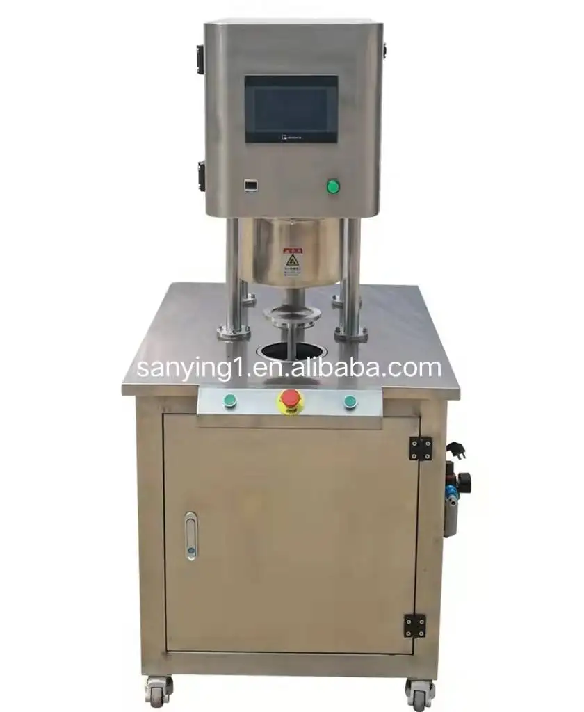 Automatic Tin Can Vacuuming Nitrogen Flushing Sealing Machine