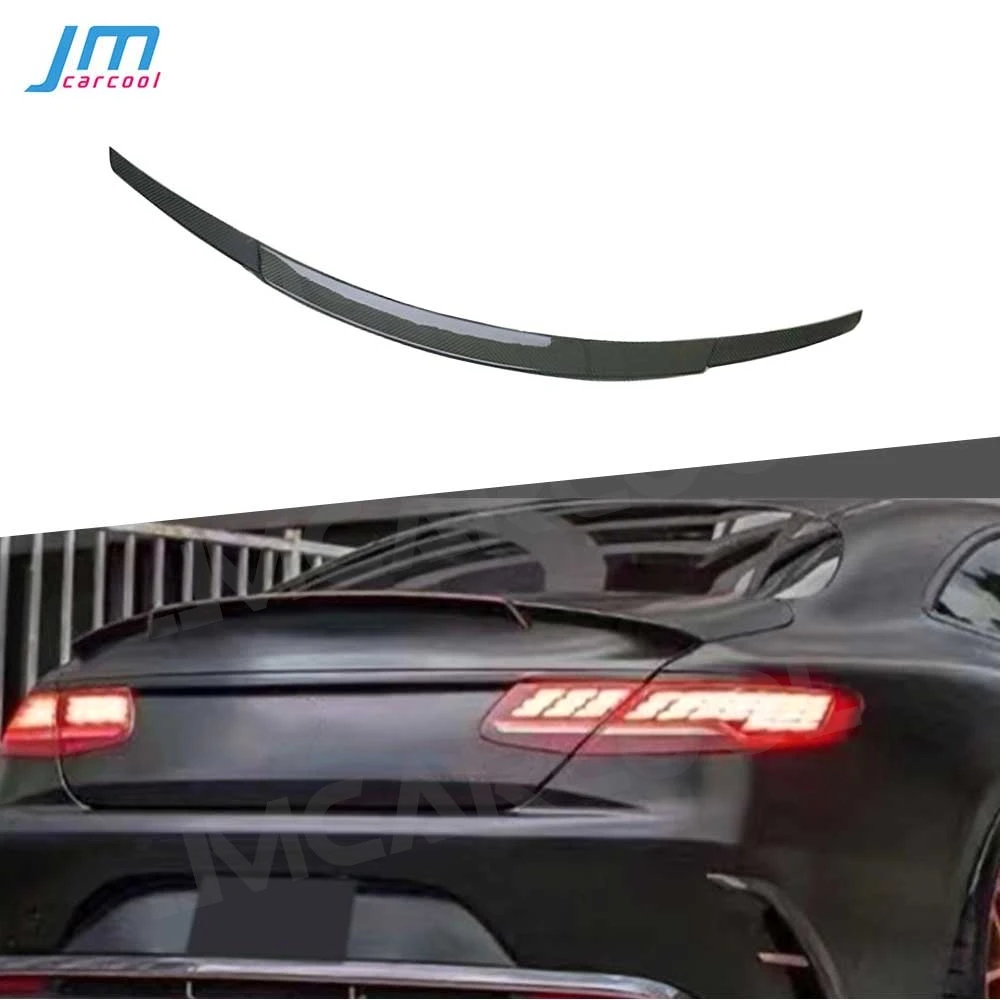 Carbon Fiber Rear Trunk Lip Spoiler For Benz S Class W217 C217 S63 S65 AMG Coupe 2014-2019 Body Kits Car Accessories