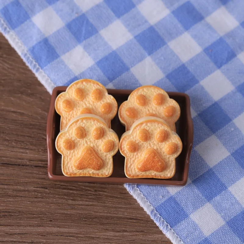 6 Stück 1/12 Maßstab Puppenhaus Miniatur Bären-Karamell-Toastbrot Spielküchen-Lebensmittel für Puppenzubehör – Detail 10