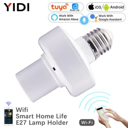 85-265V WiFi Smart Lampadina Adattatore Portalampada Base AC Smart Life/Tuya Controllo vocale wireless con Alexa Google Home E27 E26