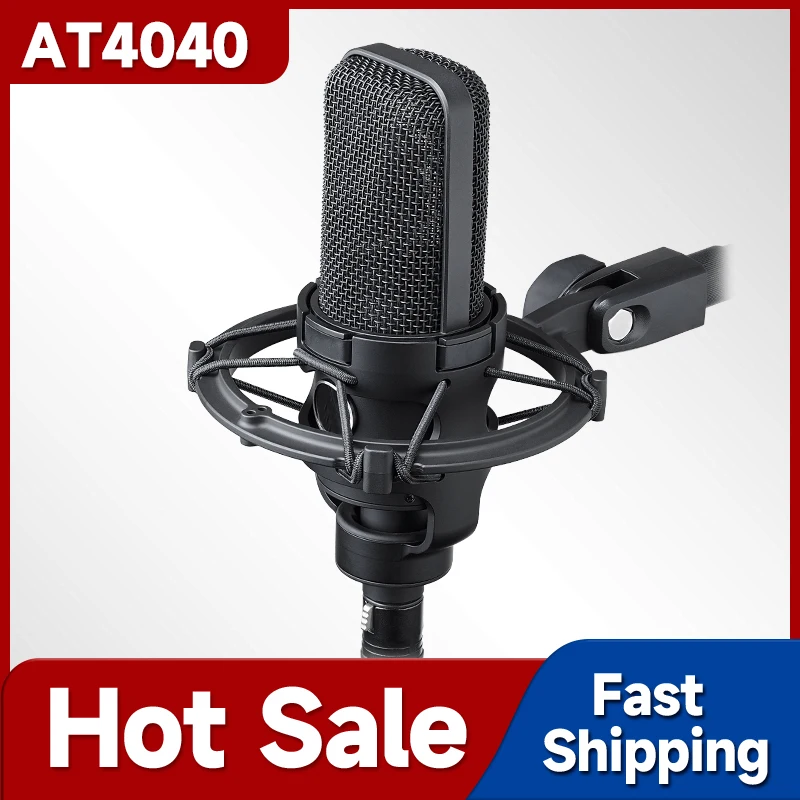 

At4040 XLR Condenser Microphone, Professional Cardioid Studio Mic for Recording, Podcasting, Voice Over, Streaming, Home Studio