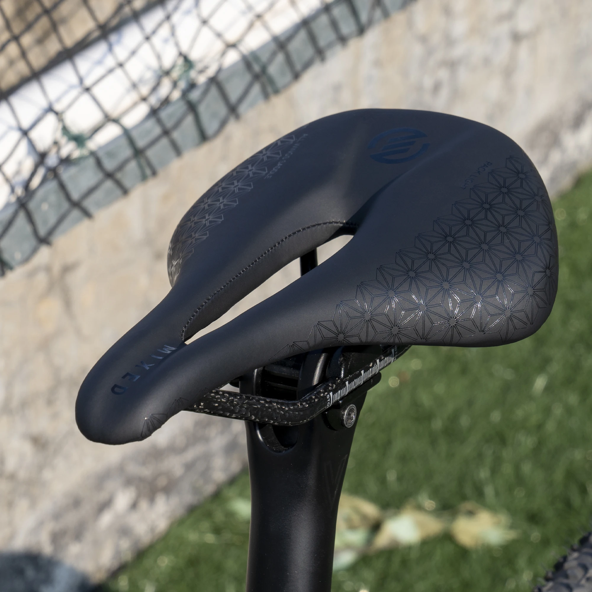 Selle in carbonio per ciclismo 6D miste 155mm sedili per biciclette da montagna da strada Pack sella leggera comodi sedili per bici da corsa