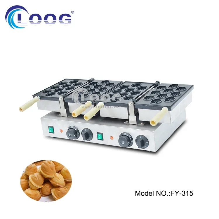 

Hot Sale Quickly Heat Up Electrical Walnut Cake Making Machine