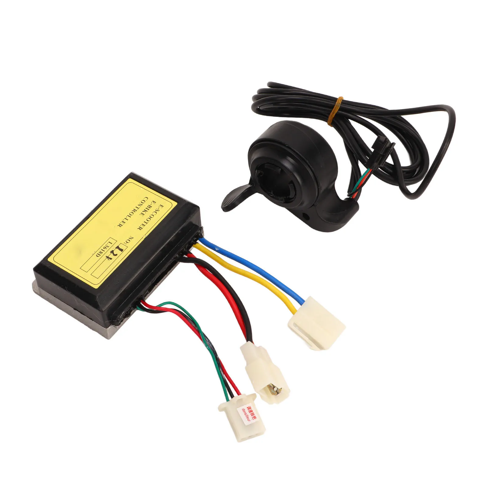 12V 250W 2-delige set DC-motorsnelheidsregelaar en duimgaspedaal motorfiets scooter driewieler snelheidsregelaar kit