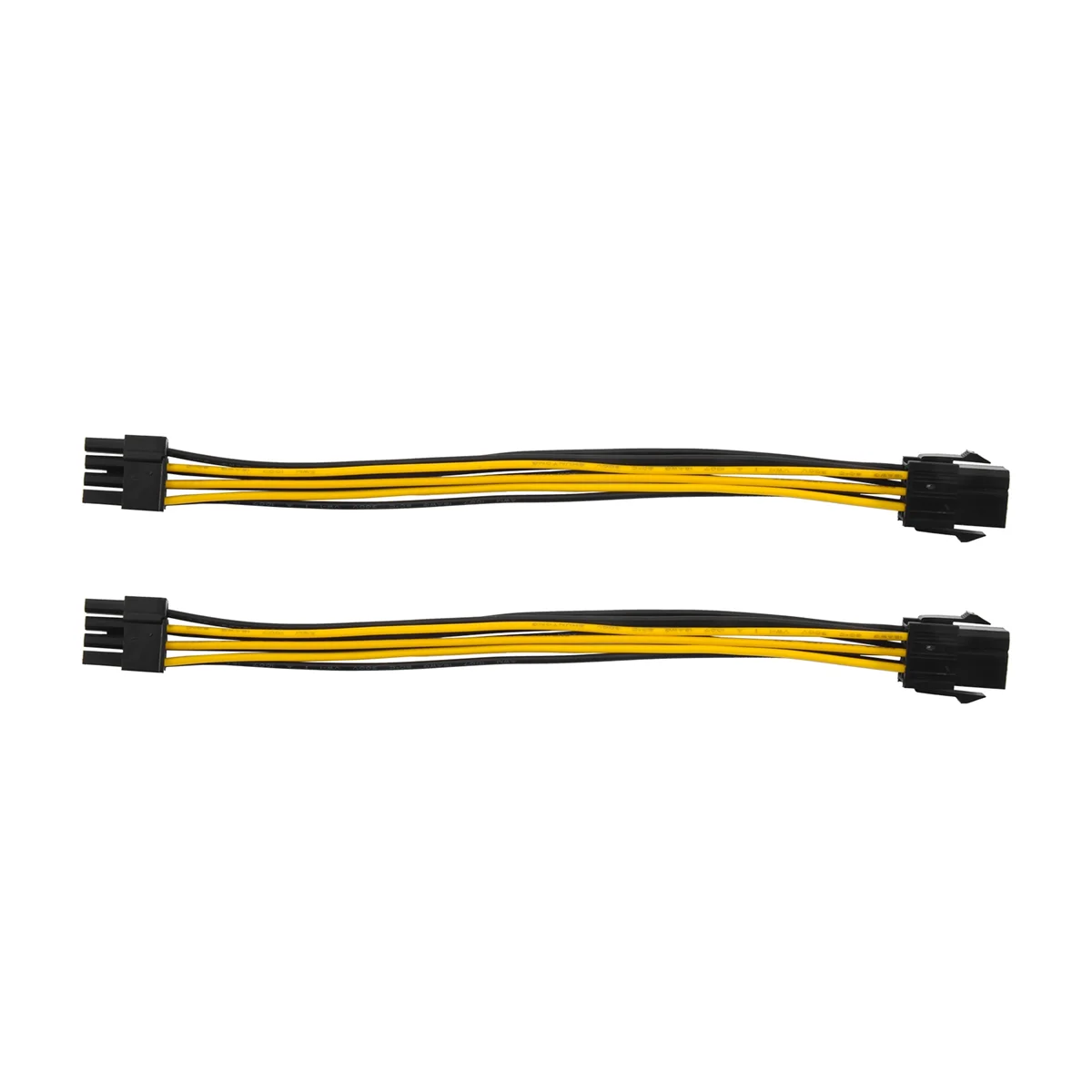 Paquete de 2 tarjetas gráficas Cable de alimentación adaptador PCIe de 6 pines a 8 pines (Cable de alimentación de tarjeta gráfica de vídeo GPU) 7,8 pulgadas