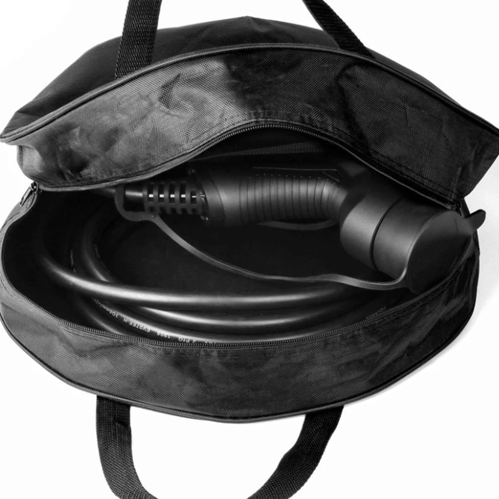 

1pc Cable Bag Oxford Cloth Tool Storage Pouch For Power Cord Wire Organizer Durable Ironware Portable Sundries Container