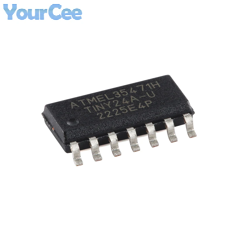 ATTINY24A-SSU ATTINY414-SSNR SOIC-14 ATTINY88-AU TQFP-32 ATTINY85-20PU PDIP-8 ATTINY10-TSHR 8-bit AVR Microcontroller Chip