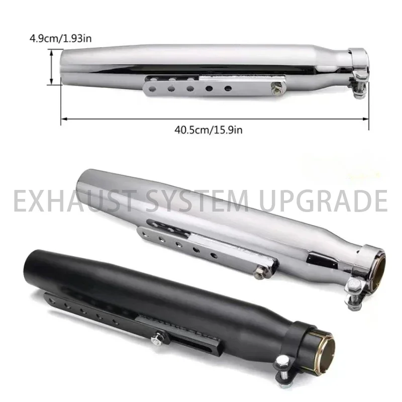 Silencieux Universel pour Moto, Accessoire Rétro, Vintage, Classique, Galvanoplastie, pour Cg125, Sr400, Cb500, Vt500, CM300, 500, 73
