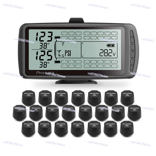 

General Truck Tpms 8 Tire Sensor Wireless External Automotive Tpms Tire Pressure Monitoring System with LCD