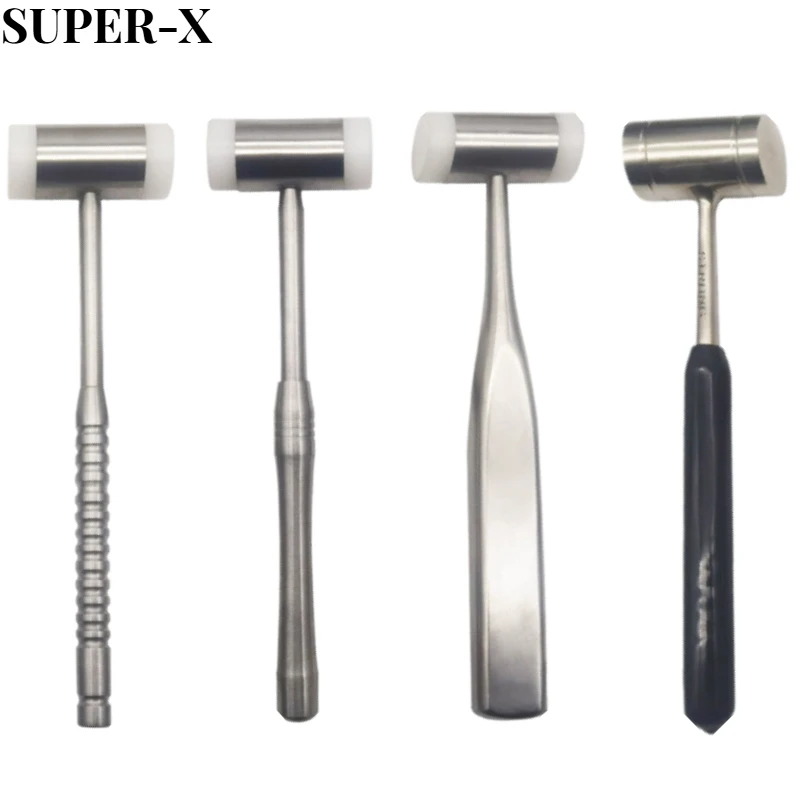 Dental Implant Bone Nylon Impact Resistant Shock-absorbing for Tooth Extraction and Implant Stainless Steel Handle Dental Tools