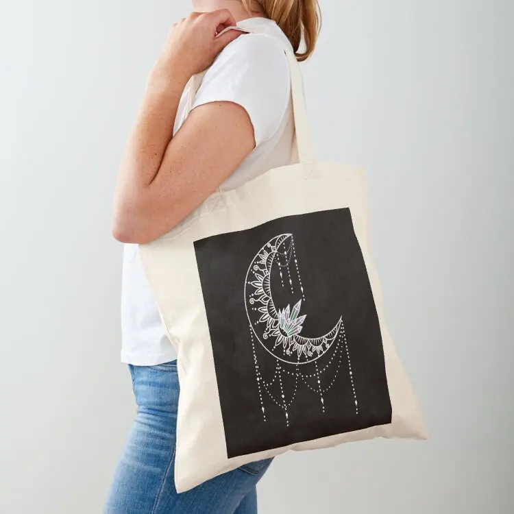 

Crystal moon Tote Bag tote bags aesthetic Women's beach canvas cloth