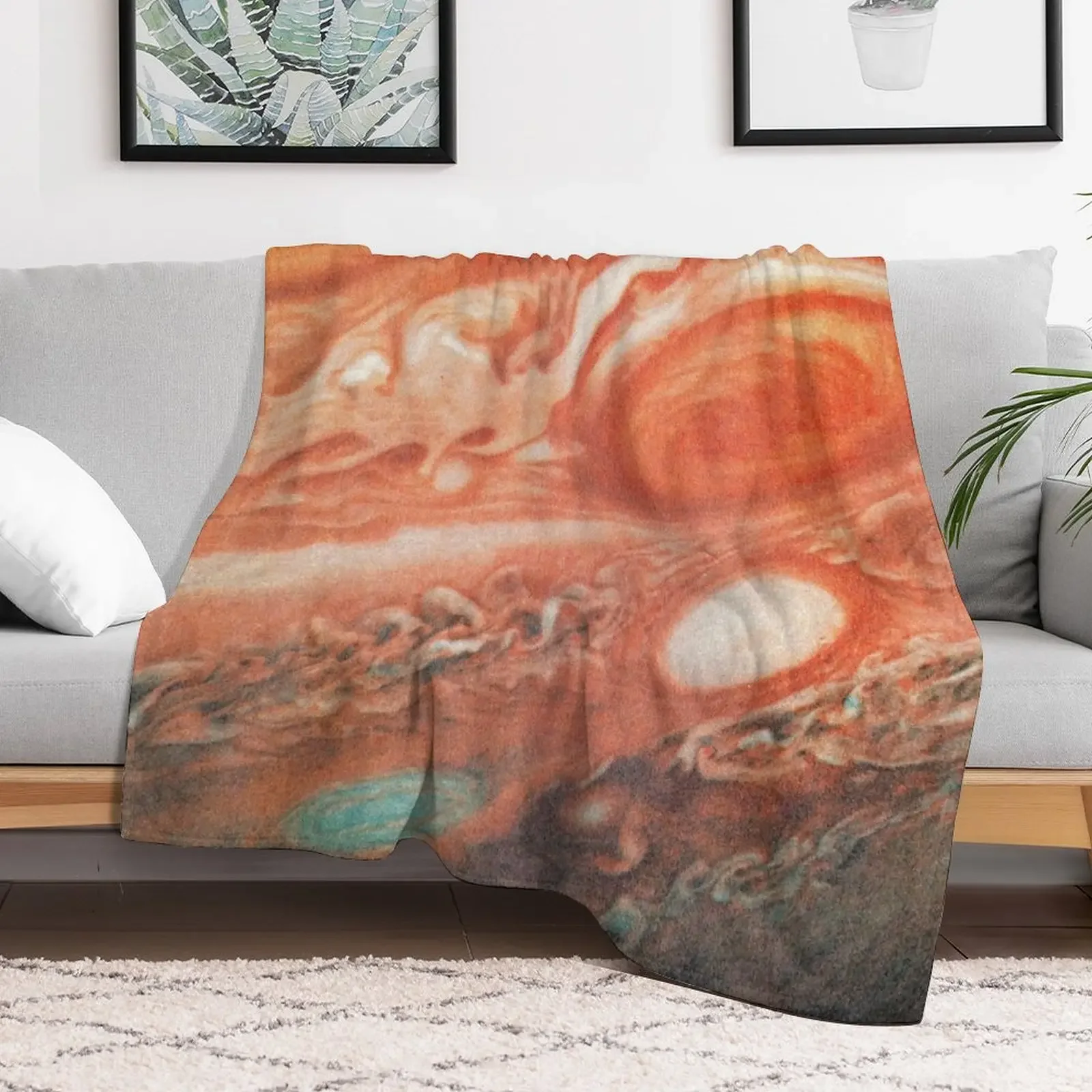 Jupiter Throw Blanket funny gift Large Decorative Sofas Blankets