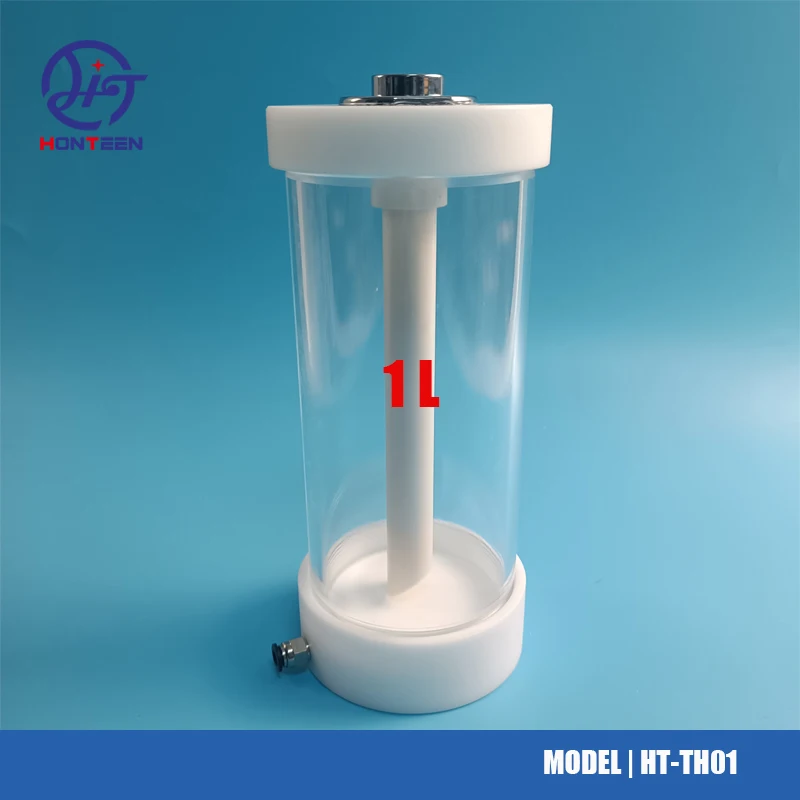 Small Transparent Fludized Powder Coating Cup Hopper Barrel For Sample Product Powder Painting Barrel 1L Cup Feeding Container