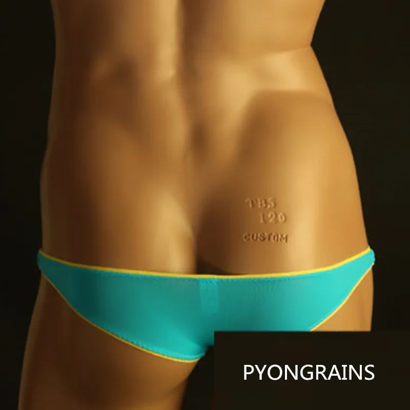 Summer New Men\'s Ice Silk Panties Ultra-thin Silky Breathable Translucent Low Waist Briefs Comfortable Cool Underwear Male