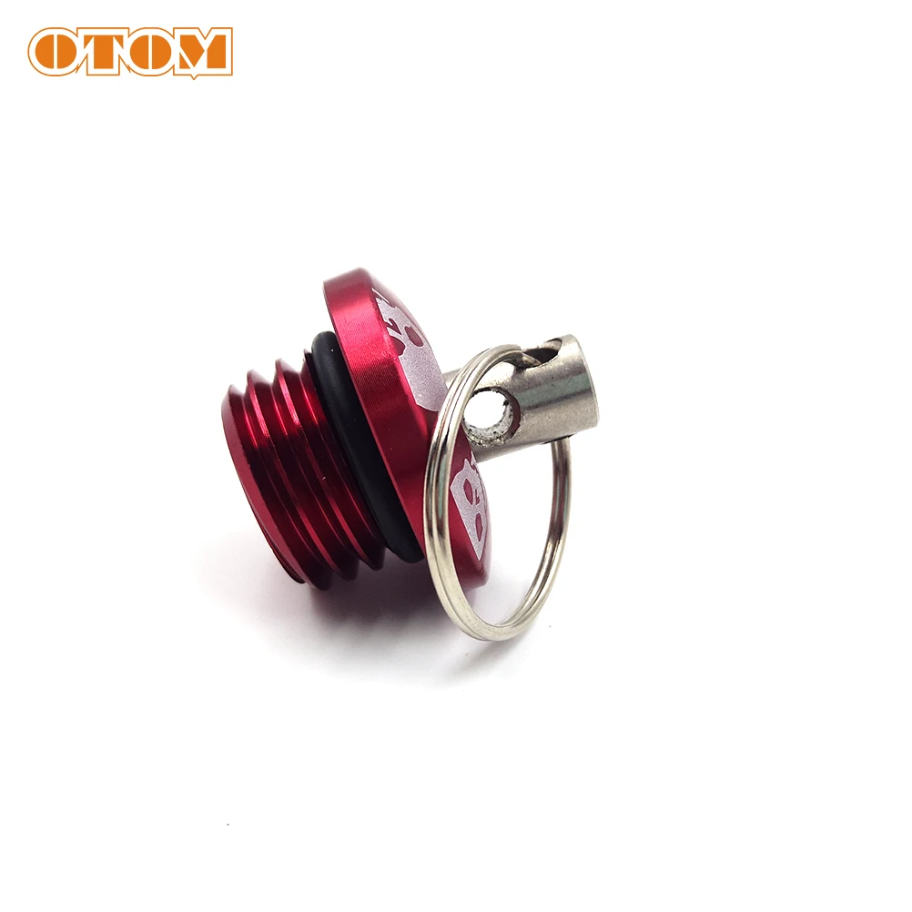 OTOM Motorcycle CNC Aluminum Oil Filler Plug Cap Eccentric Lock Safety Anti-theft Oil Drain Sump Nut For ZONGSHEN NC250 NC450