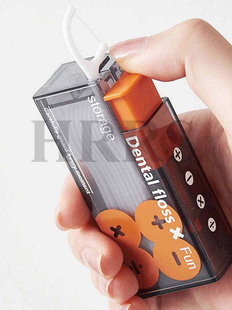 يتضمن موزع خيط تنظيف الأسنان المحمول منظم خيط تنظيف الأسنان الأوتوماتيكي القابل للصدف للعناية بالفم أداة تنظيف الأسنان للاستعمال مرة واحدة #1