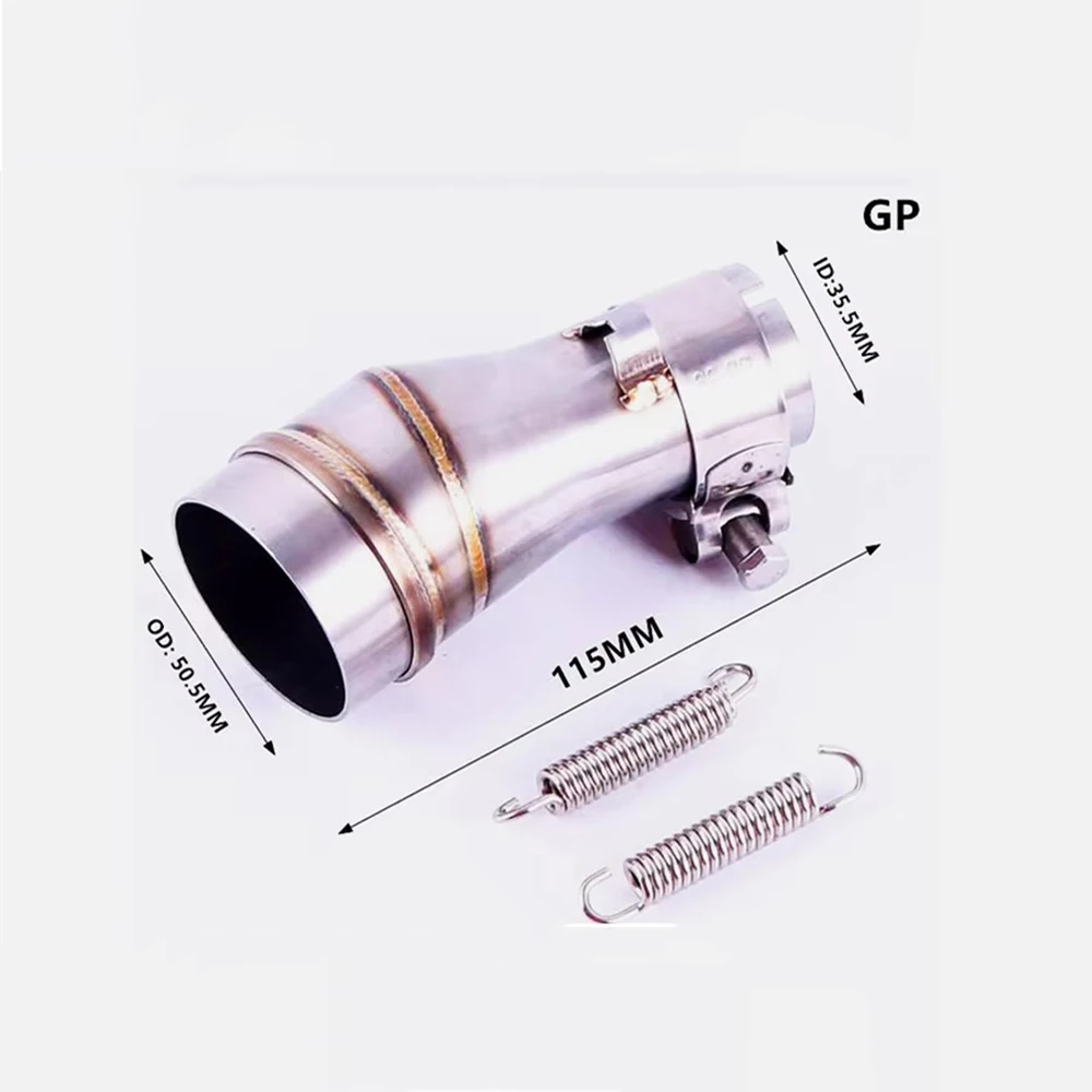 Best Quality GP Motorcycle Exhaust Pipe Converter Connector Interface Welding Connector Adapter Muffler link pipe 50.5mm/35.5mm