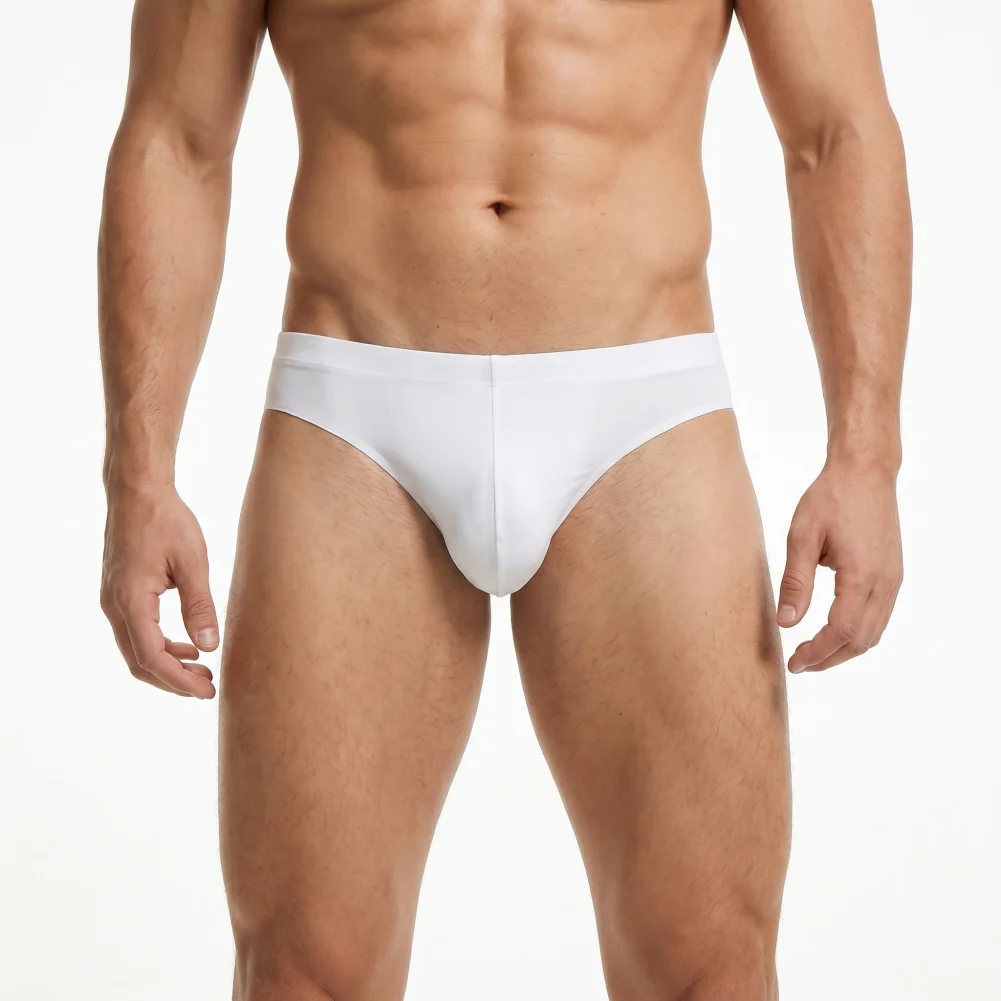 

Men Breathable Underwear Men's Ice Silk Thongs Breathable Underwear Low-waist Quick-dry Briefs Moisture-wicking Summer for Daily