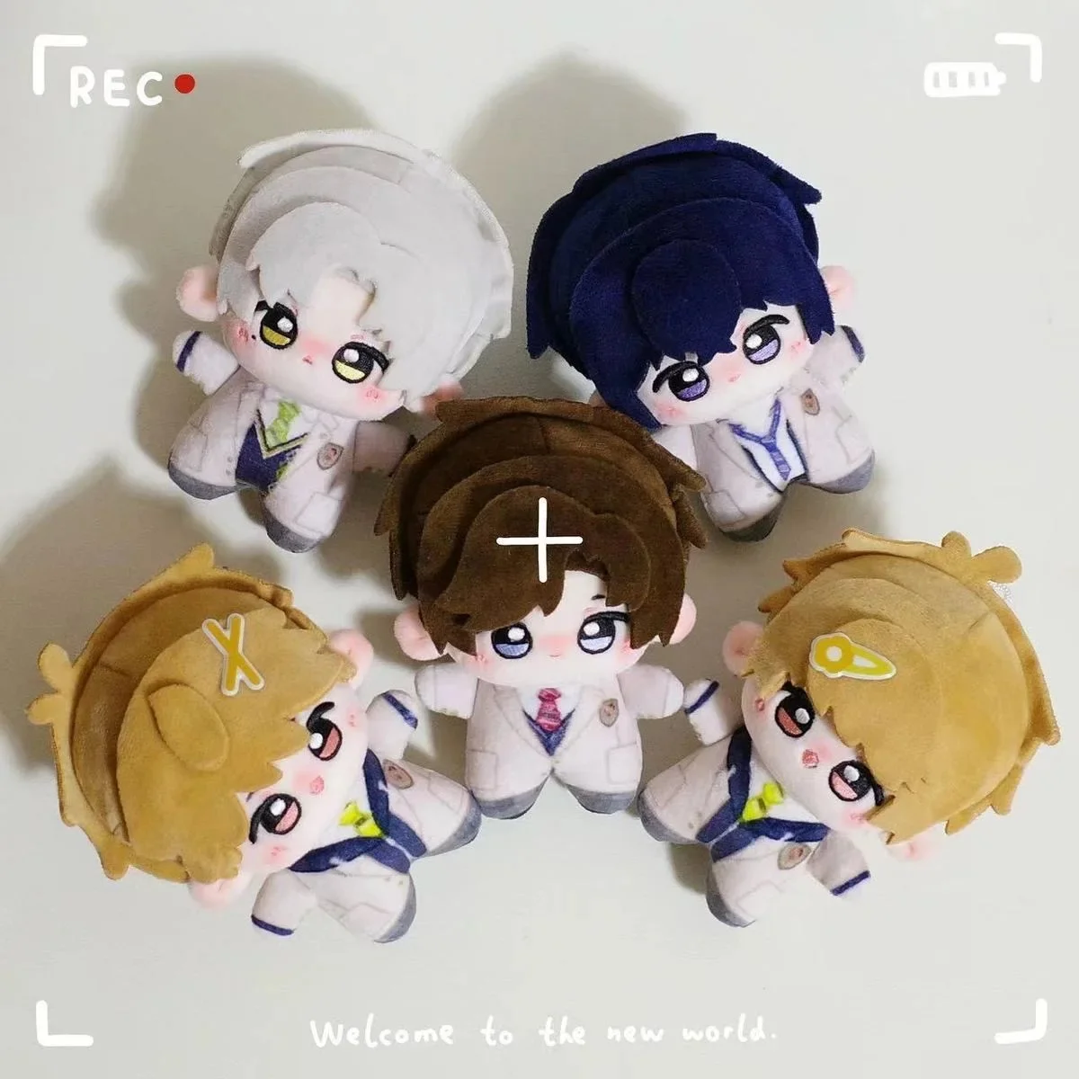 Anime Tears of Themis Luke Pearce Artem Wing Vilhelm Mini Starfish Body Plush Doll Pendant Keychain 10cm Toys Gift