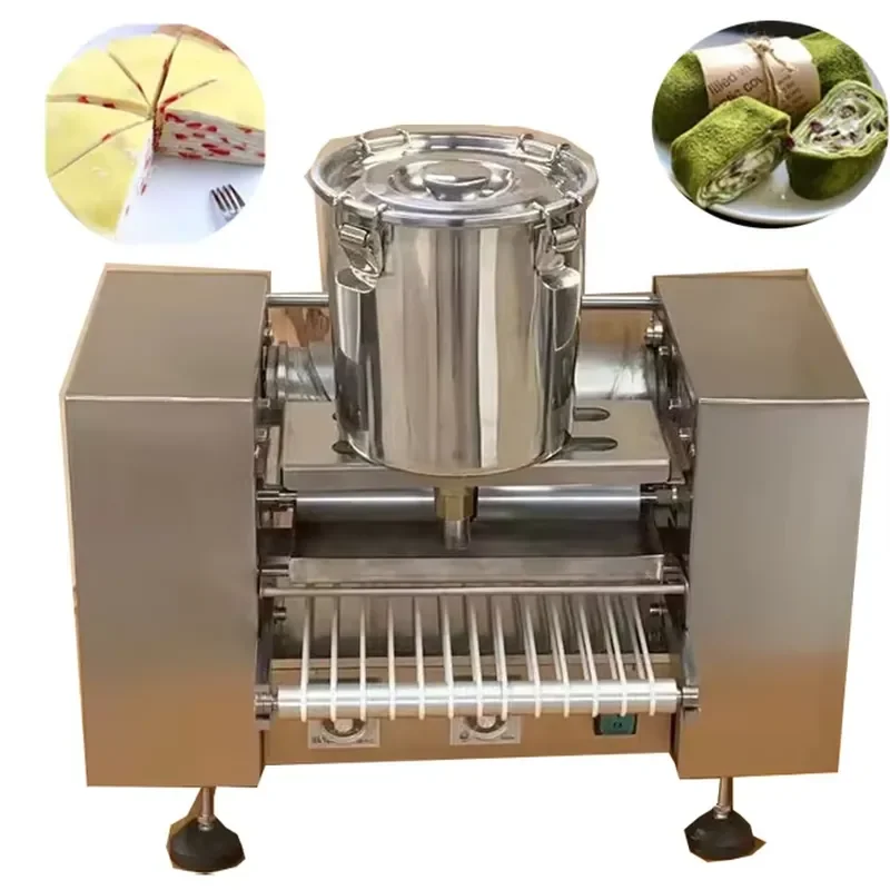 Automatic Commercial Use Thousand Layer Pancake Mini Mille Crepe Cake Machine Mango Durian Spring Roll Crepes Making