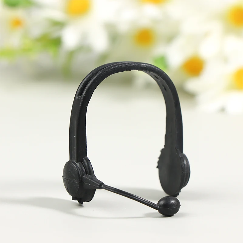 ''2Pcs plastic Home Living Scene Decor Toy Doll House Accessories 1:12Dollhouse Miniature Earphone Headset Headphone Model