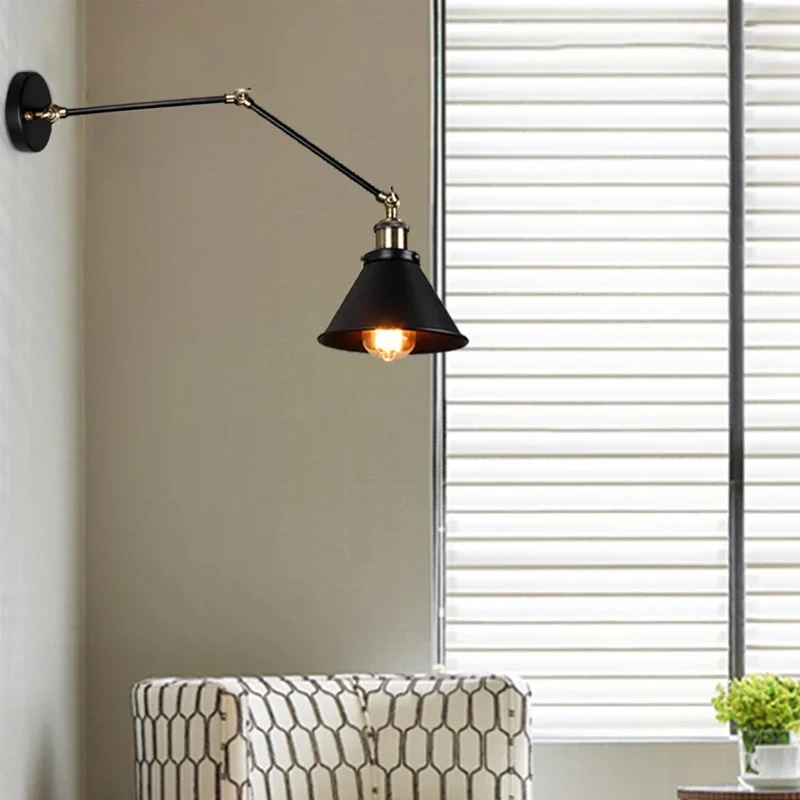 

DINDALLED Vintage Wall Lamp for Living Room Dining Room Bedroom Corridor Entrance Bracket Light Home E27 Lighting Fixtures