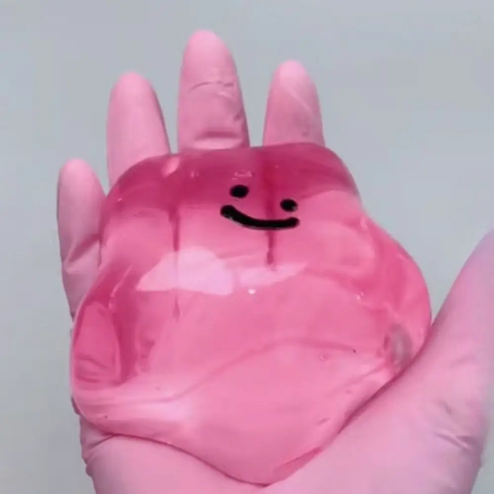 Simulation lapin TPR boule de cristal Transparent réaliste boule d'eau pincer jouet créatif solide bulle lapin pincer jouet