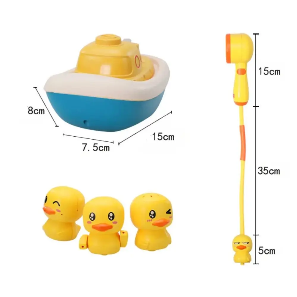 Divertente e carino set per baby shower acqua nebulizzata piccolo anatra gialla vasca da bagno giocattolo gioco d'acqua giochi d'acqua da bagno bagno