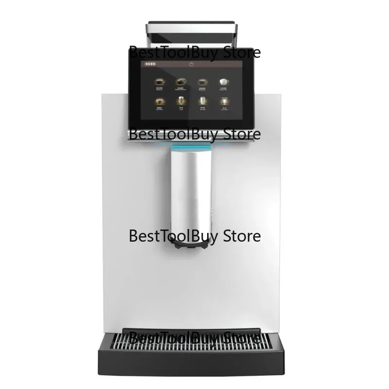 

Intelligent automatic grinding integrated commercial heightening bean warehouse one-click milk coffee machine with touch screen