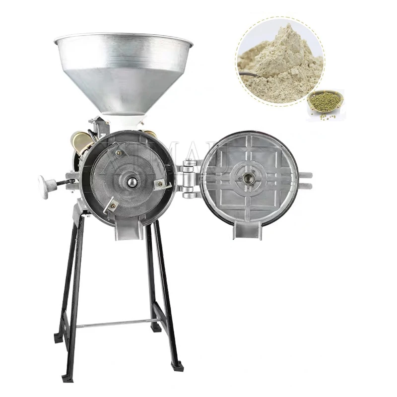 220V Electric Grinding Machine Powder Grain Spice Corn Crusher Household Commercial Dry Food Grinder Mill Flour