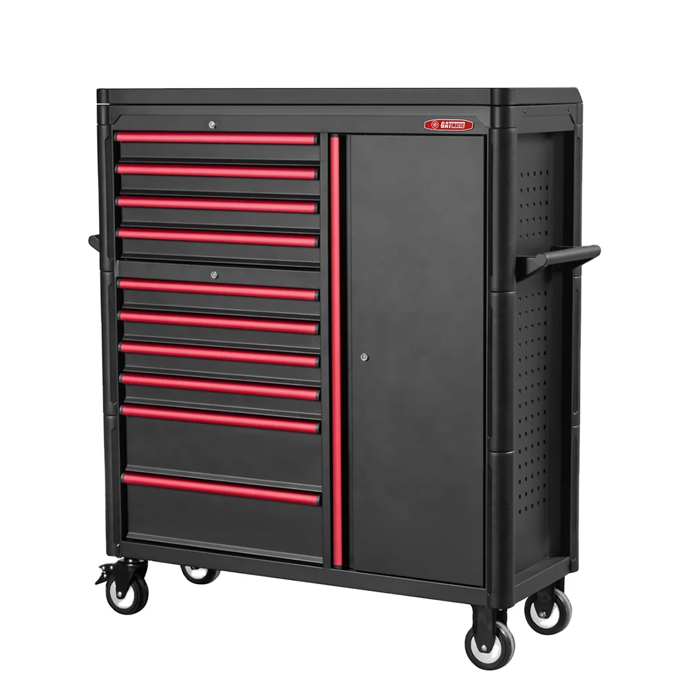 For garage workbench and drawer tool cabinets for auto repair carts and carts with garage drawers